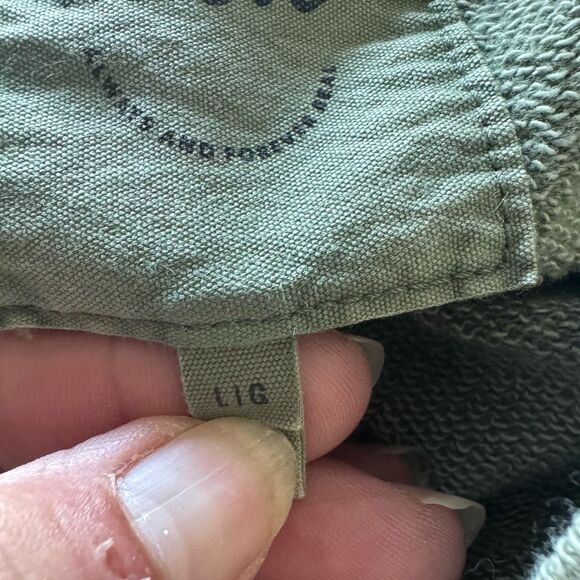 Aerie  Long Sweatshirt Cardigan Size L Olive Green - Picture 6 of 6